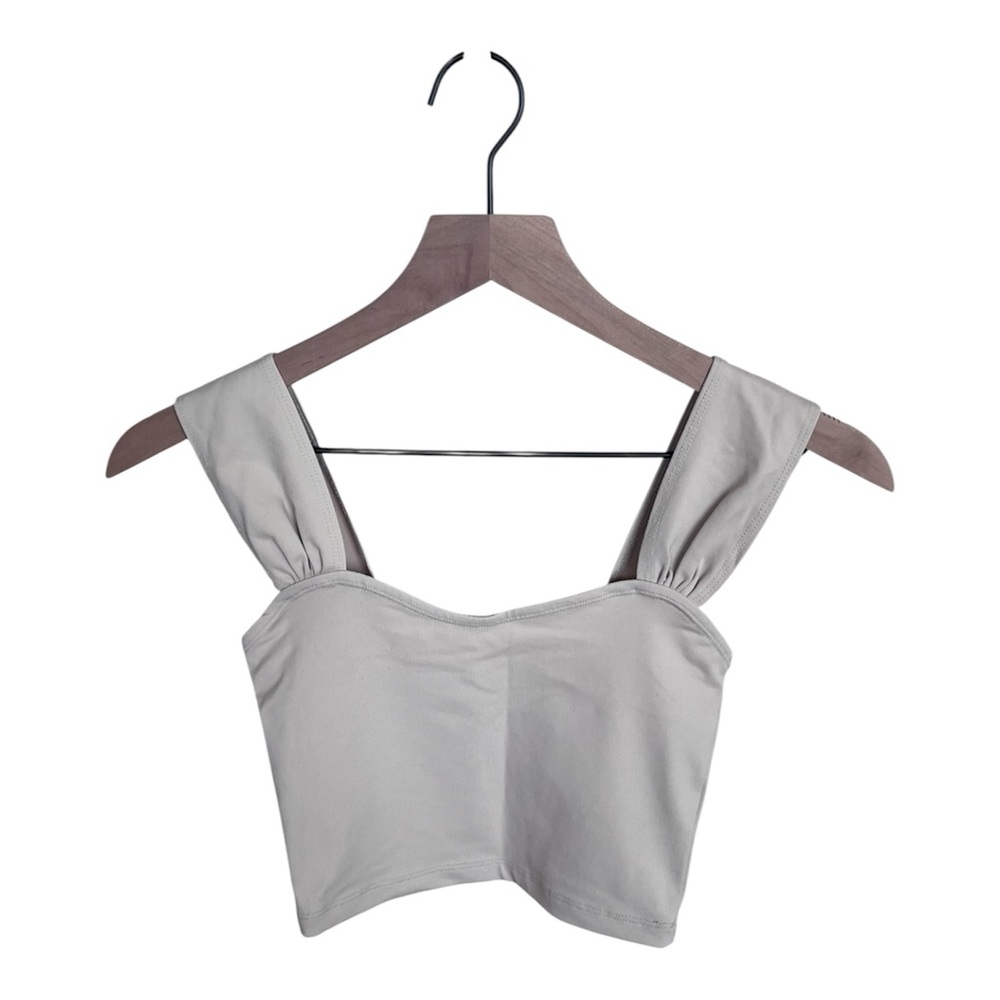 Abercrombie Seamless Fabric Sweetheart Top - Cream XXS